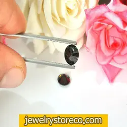 نگین اعلای طبیعی موزانایت3/45 قیراط کد MZ6