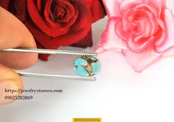 نگین ناب و زیبای فیروزه3/10 قیراط کد T198