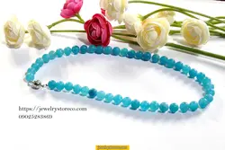 گردنبند جید  آبی آسمانی39 گرم کد G112