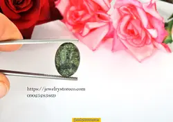 نگین اعلای طبیعی عقیق پوست ماری10/00 قیراط کد AG207