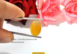 نگین اصیل و معدنی عقیق زرد8/70 قیراط کد AG165