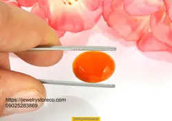 نگین عقیق طبیعی10/55 قیراط کد AG116