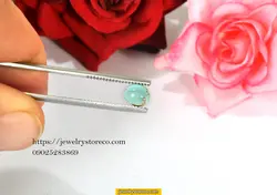 نگین کمیاب فیروزه0/85 پوینت کد T160 - جواهری تاج | خرید نگین یاقوت | خرید انگشتر نقره