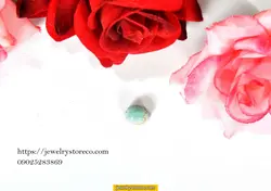 نگین کمیاب فیروزه0/85 پوینت کد T160 - جواهری تاج | خرید نگین یاقوت | خرید انگشتر نقره