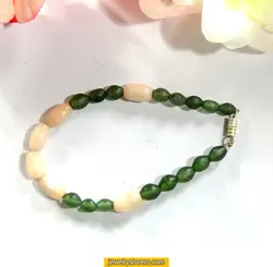 دستبند زیبای دخترانه سرپانتین و صدف9 گرم کد D12