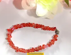 دستبند دخترانه رز کوارتز طرح فرشته 9 گرم کد D17