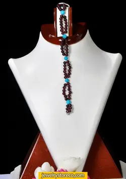 دستبند فاخر یاقوت سیلان طرح دل آرا 65 قیراط کد D20