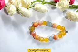 دستبند جید زیبا طرح شادی31 گرم کد D28