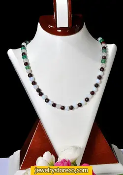 گردنبند یاقوت سیلان سرخ24 گرم کد G8