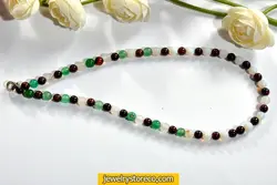 گردنبند یاقوت سیلان سرخ24 گرم کد G8