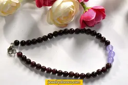 دستبند یاقوت سیلان زیبا طرح غزل17 گرم کد D34