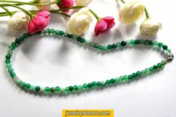 گردنبند یشم زیبا و نفیس23 گرم کد G16