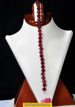 دستبند عقیق زیبا  البالویی 18 گرم  کد D41