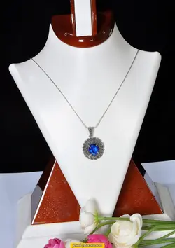 گردنبند یاقوت نقره 925عیار6.97 گرم کد G46