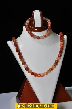 نیم ست عقیق زیبا65 گرم کدNS81