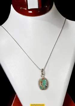 گردنبند فیروزه2.60 گرم کد G67