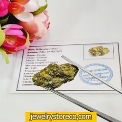 پیریت طبیعی به همره شناسنامه کد py15