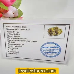 پیریت طبیعی به همره شناسنامه کد py15