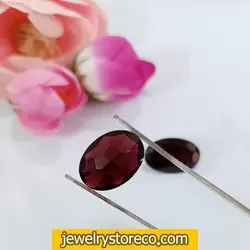 یک جفت گارنت مناسب گوشواره دارای شناسنامه کدGN327