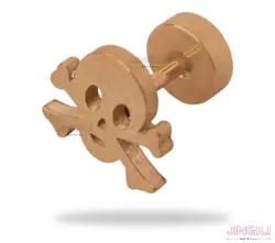پیرسینگ گوش مدل اسکلت رزگلد کد ew0015