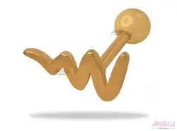 پیرسینگ گوش مدل موج کد ew0017