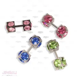 پیرسینگ گوش مکعبی کد ew005