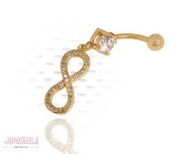 پیرسینگ ناف مدل بی نهایت کد uw002