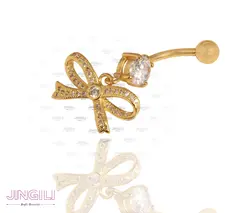 پیرسینگ ناف مدل پاپیون کد uw001