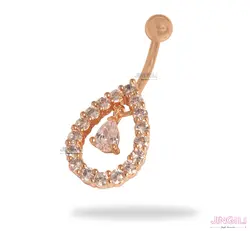 پیرسینگ ناف مدل قطره کد uw0013