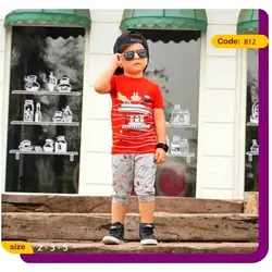 تیشرت شلوارک قایق کوچولو کدJK1184