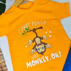 تیشرت شلوارک مانکی شیطون کدJK1218