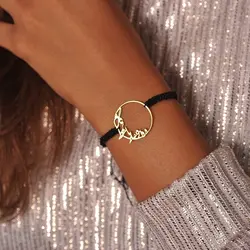 دستبند بافت دایره تقدیر