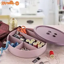 جعبه نخ و سوزن خیاطی دکمه