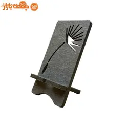 استند موبایل نمدی طرح گل