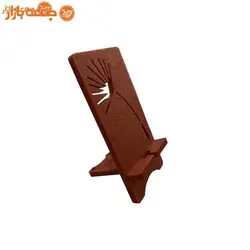 استند موبایل نمدی طرح گل