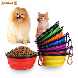 ظرف غذای تاشو مسافرتی سگ و گربه