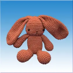 عروسک خرگوش قلاب بافی - فروشگاه اینترنتی عروسک و اسباب بازی جوجمون