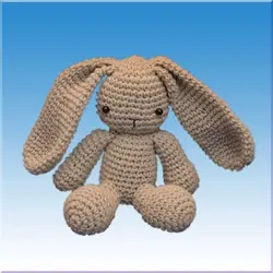 عروسک خرگوش قلاب بافی - فروشگاه اینترنتی عروسک و اسباب بازی جوجمون