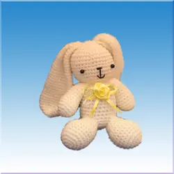 عروسک خرگوش قلاب بافی - فروشگاه اینترنتی عروسک و اسباب بازی جوجمون