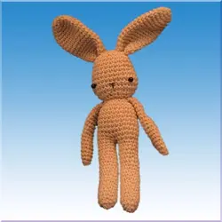 عروسک خرگوش قلاب بافی - فروشگاه اینترنتی عروسک و اسباب بازی جوجمون