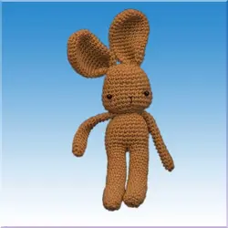 عروسک خرگوش قلاب بافی - فروشگاه اینترنتی عروسک و اسباب بازی جوجمون