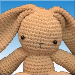 عروسک خرگوش قلاب بافی - فروشگاه اینترنتی عروسک و اسباب بازی جوجمون