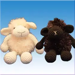 عروسک گوسفند قلاب بافی - فروشگاه اینترنتی عروسک و اسباب بازی جوجمون