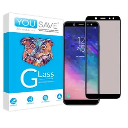 گلس تمام صفحه مات گوشی موبایل سامسونگ galaxy a6 plus 2018