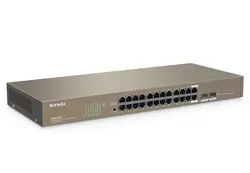سوئیچ شبکه 24 پورت تندا مدل Tenda TEG1024F - فروشگاه اینترنتی ژوپیتل