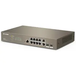 سوئیچ 10 پورت مدیریتی آی پی کام مدل IP-COM G5312F - فروشگاه اینترنتی ژوپیتل