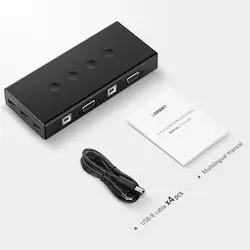 KVM سوئیچ VGA یوگرین UGREEN مدل CM154-50280 - فروشگاه اینترنتی ژوپیتل