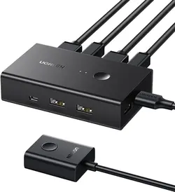 سوئیچ KVM دو پورت HDMI یوگرین UGREEN مدل CM200- 50744 - فروشگاه اینترنتی ژوپیتل