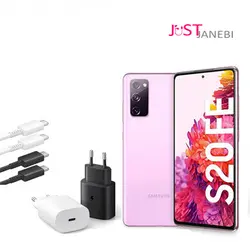 شارژر سامسونگ Galaxy S20 FE ، همراه با کابل دوسر تایپ سی
