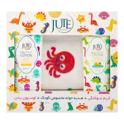 Baby box(کرم سوختگی کودک+لوسیون کودک+ حوله هدیه کودک)